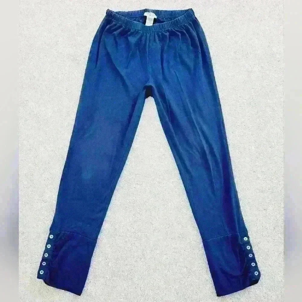 ✨️Collections Etc. Woman's Buttoned Cinch Ankle Legging Pants✨️